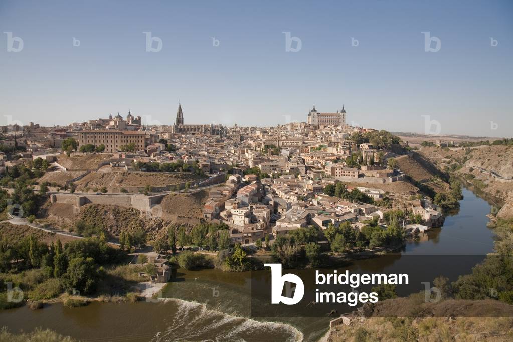 View of the Old City on the Bank of the Tagus River, Toledo, Spain, 2007 (photo)