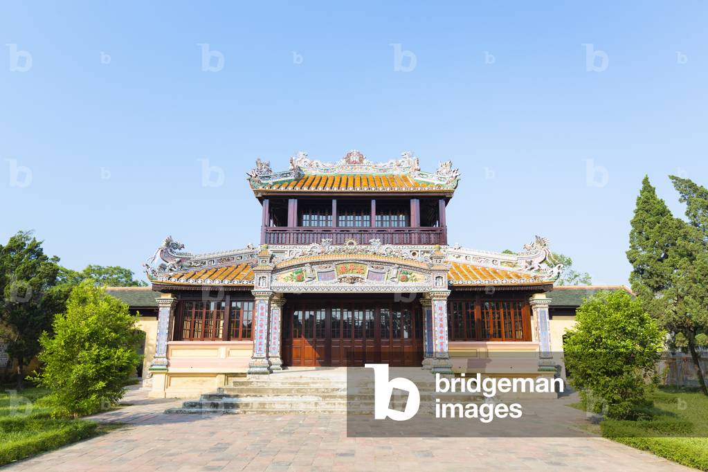 Royal reading room at the imperial citadel of Hue, Vietnam (photo)