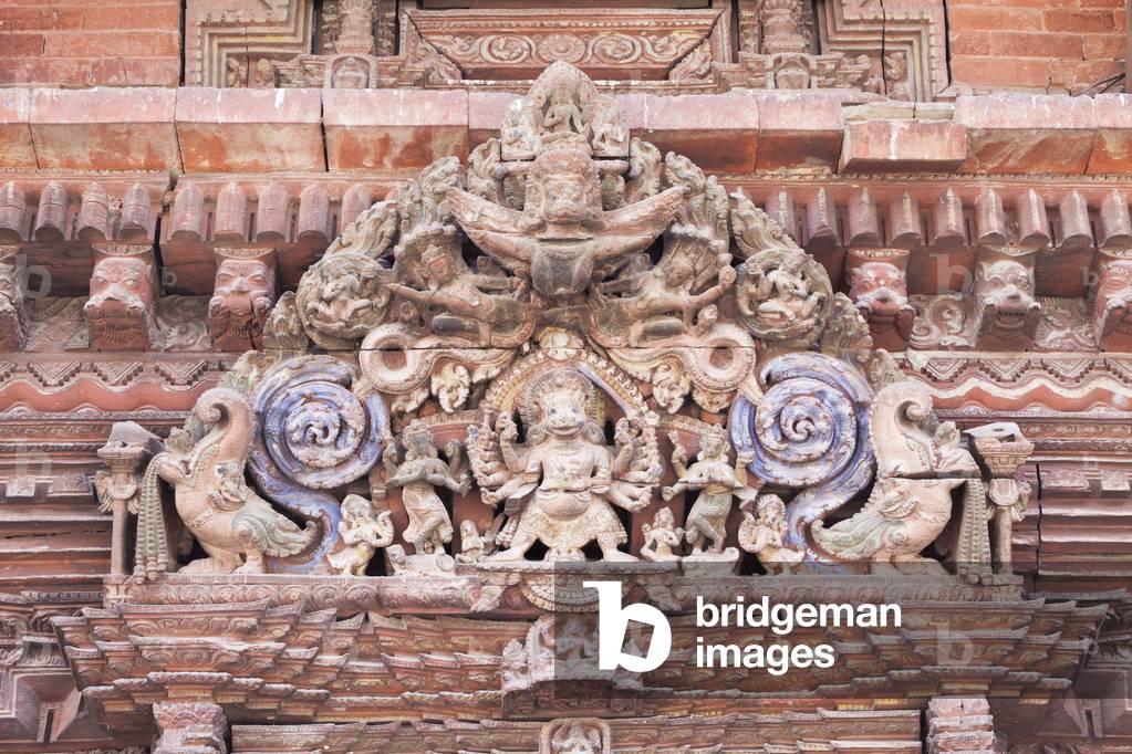 Wood lintel at Jagannarayan temple, Durbar square, Patan, Nepal