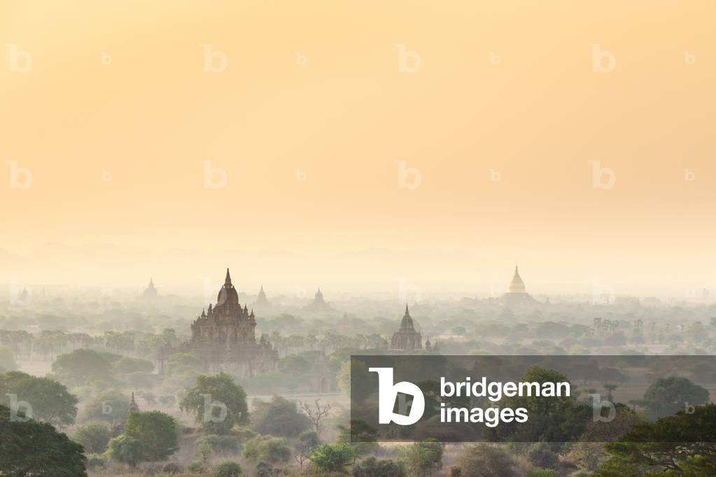The temples of the Bagan archeological zone, Bagan, Myanmar