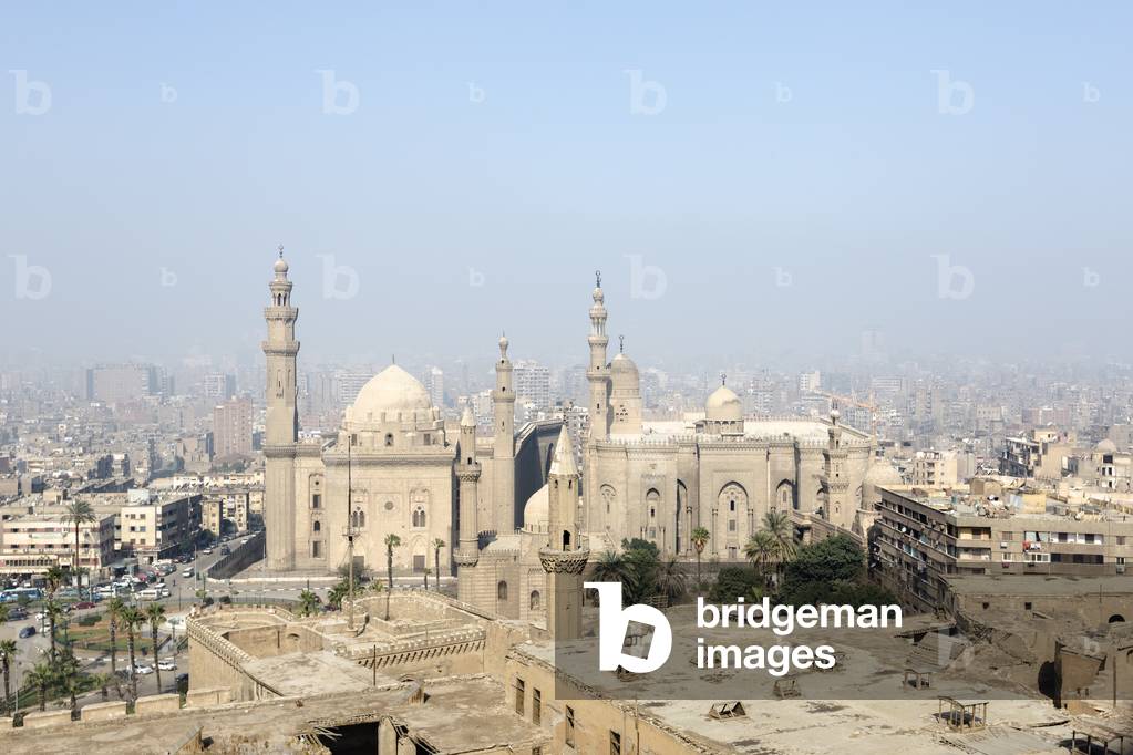 The mosque and madrassa of sultan Hassan, view from the Citadel of Cairo, Egypt