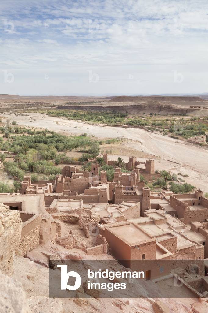 View from inside Ksar Ait Benhaddou, Ait Ben Haddou, Ouarzazate, Morocco
