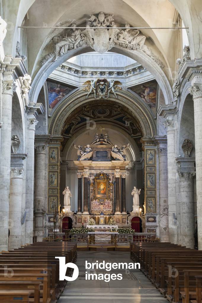Apse of the  church of Santa Maria del Popolo designed Bramante, Rome, Italy