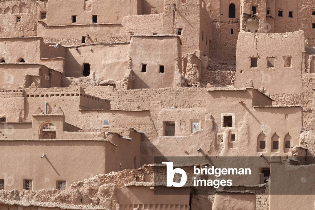 Long shot of Ksar Ait Benhaddou, Ait Ben Haddou, Ouarzazate, Morocco