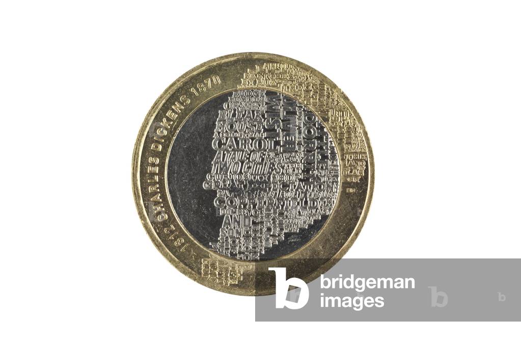 A special edition two pound coin marking the 200th anniversary of the birth of Charles Dickens (nickel-brass)