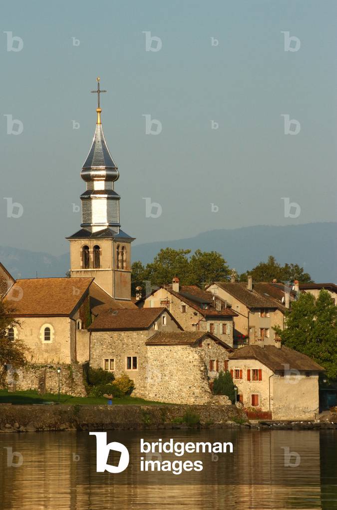 Church of Saint Pancrace, Lake Leman, Yvoire, Auvergne-Rhone-Alpes Region, France, 2019 (photo)