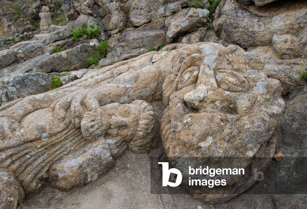 The sculpted rocks (1890) of Rotheneuf, Brittany 2021