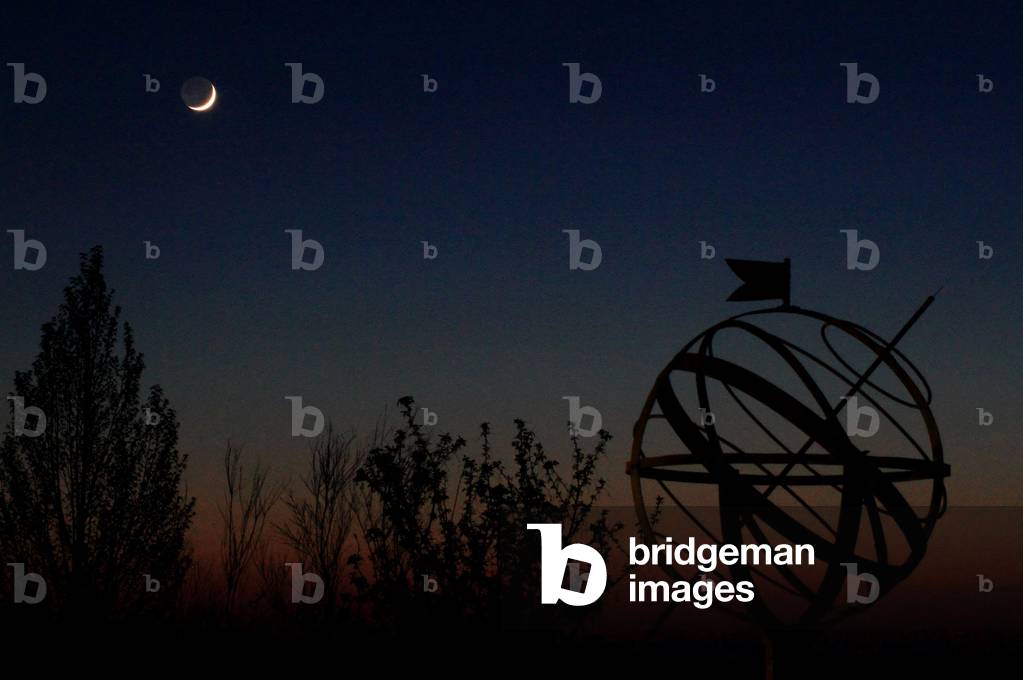 Moon and Armillary Sphere