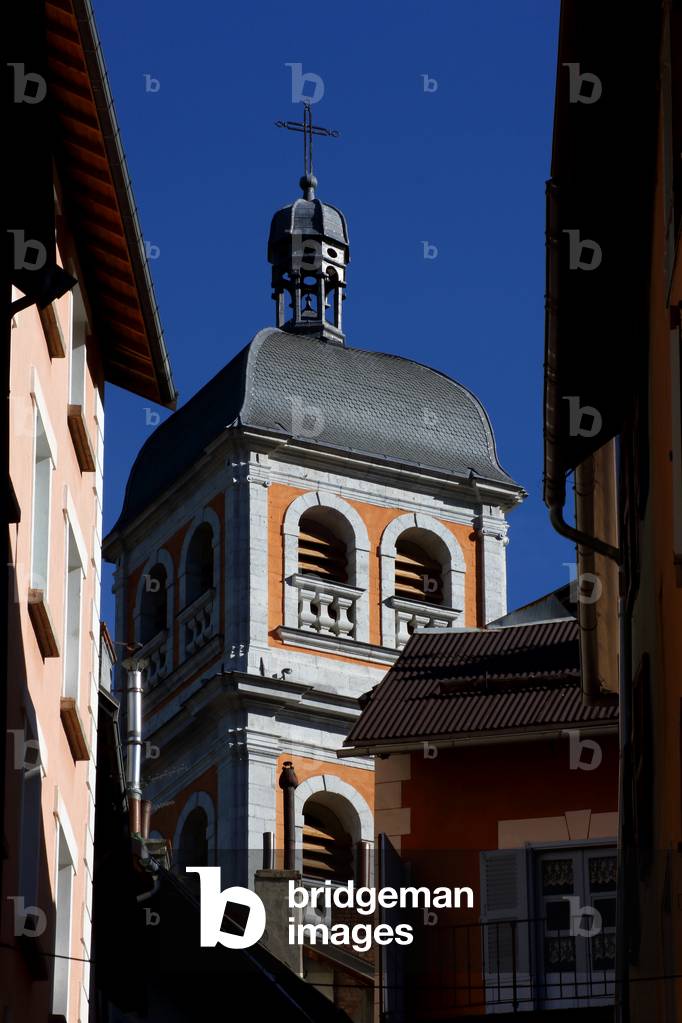 Briancon, Fortifications, The citadel and ramparts of the town of Briançon in the French Alps, View of Notre-Dame and Saint-Nicholas Collegiate church, 1705-1718, Briancon, Provence-Alpes-Cote d'Azur, France, 2019 (photo)