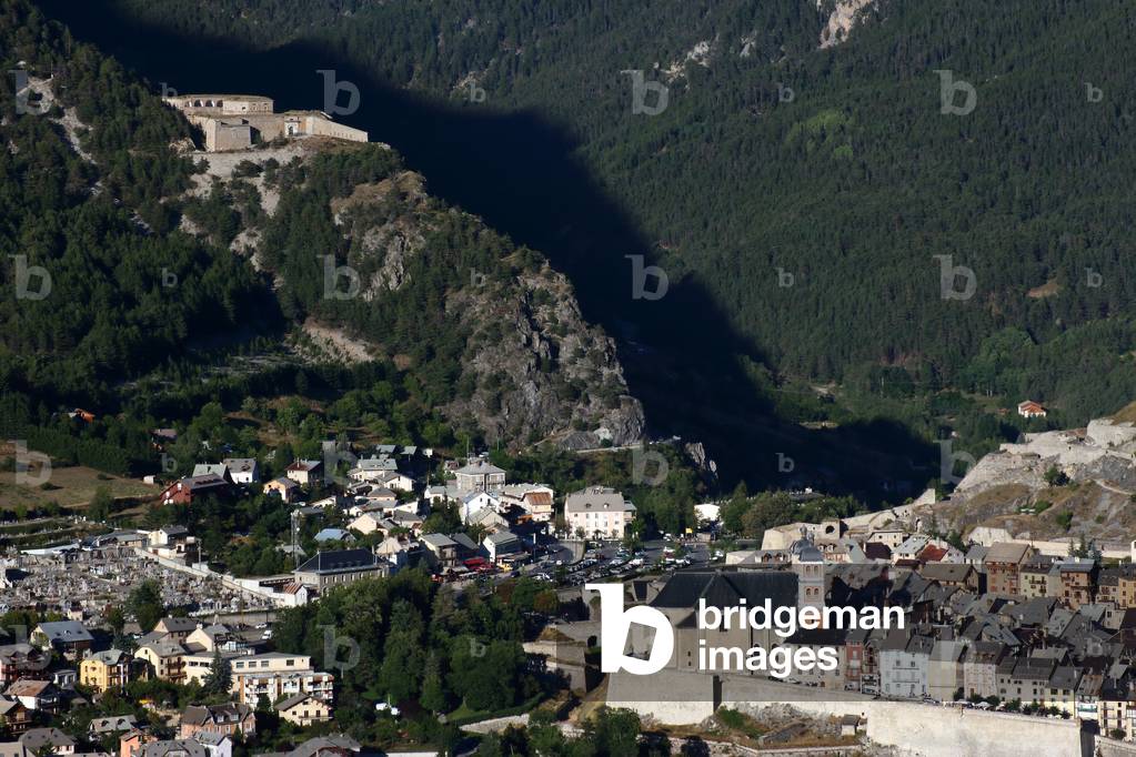 Briancon, Old Town and Fort des Salettes, Provence-Alpes-Cote d'Azur, France, 18th century, Hautes-Alpes, Provence-Alpes-Cote d'Azur (Provence Alpes Cote d'Azur), France, Architecture of Sebastien Le Prestre by Sebastien Le Prestre, Marquis of Vauban (1633-1707), 1687, 2019 (photo)
