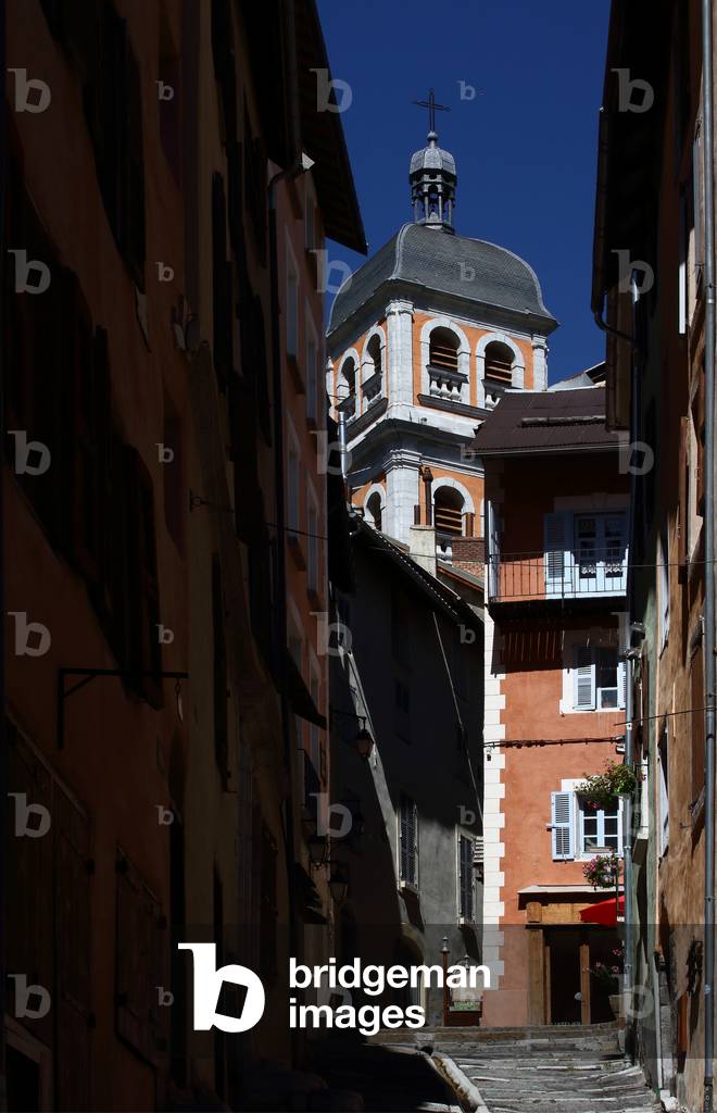 Briancon, Fortifications, The citadel and ramparts of the town of Briançon in the French Alps, View of Notre-Dame and Saint-Nicholas Collegiate church, 1705-1718, Briancon, Provence-Alpes-Cote d'Azur, France, 2019 (photo)