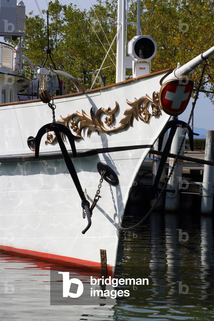 Le Montreux, Belle Epoque boat, Lake Leman (Lake Geneva), Lausanne, Switzerland, 2019 (photo)