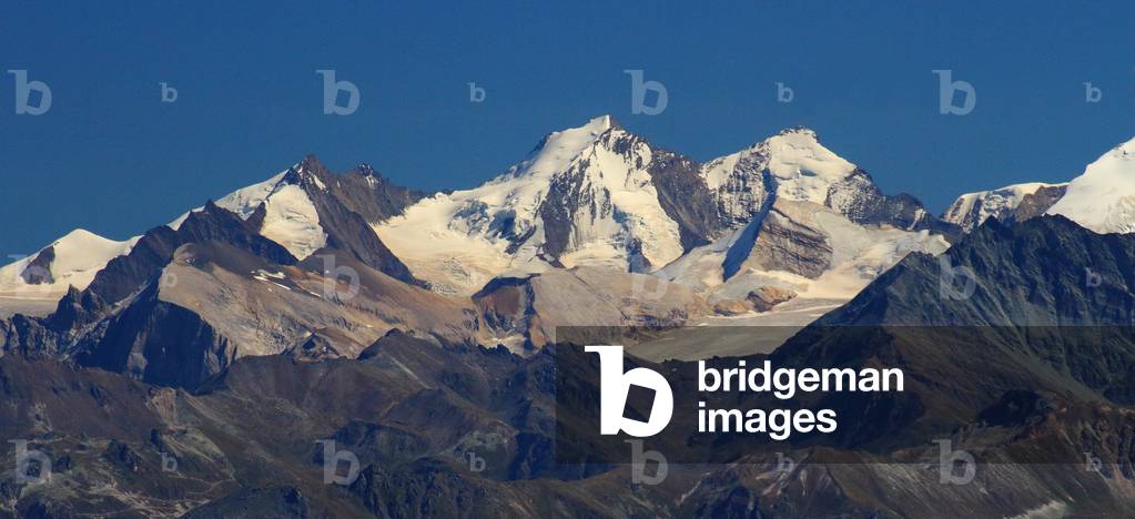 The Alps from the 3000 glacier, the diablerets, Switzerland, 2019 (photo)