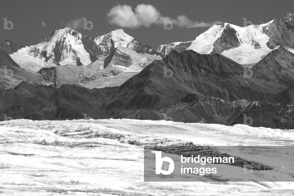 The Swiss Alps from the glacier 3000, the diablerets, Switzerland, 2019 (photo)