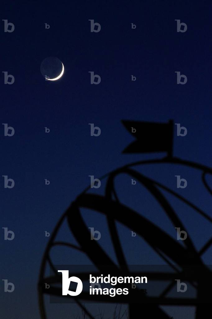 Moon and Armillary Sphere