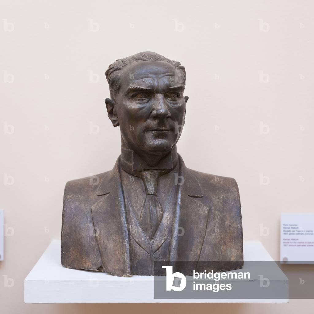 Kemal Ataturk (bronze patinated plaster)