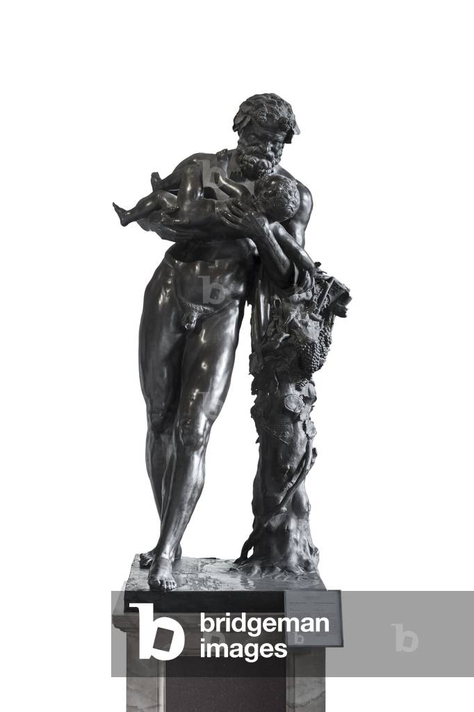 Silenus and the young Bacchus, 1571-74, (bronze)