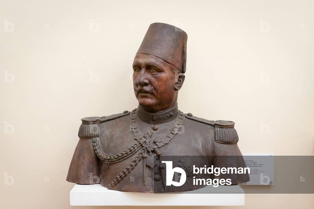 Fuad I, King of Egypt, 1929 (red glazed plaster)