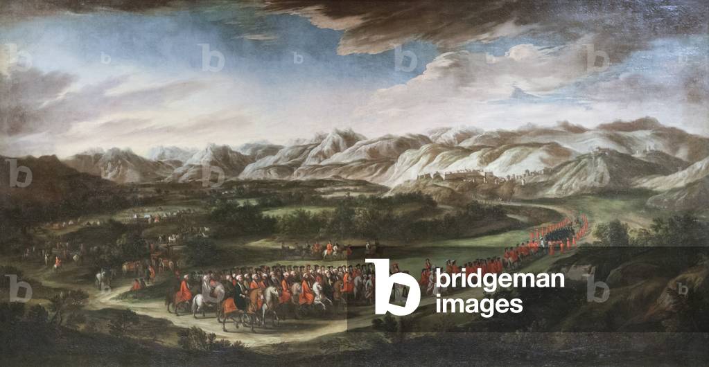 The ambassadorial procession (oil on canvas)