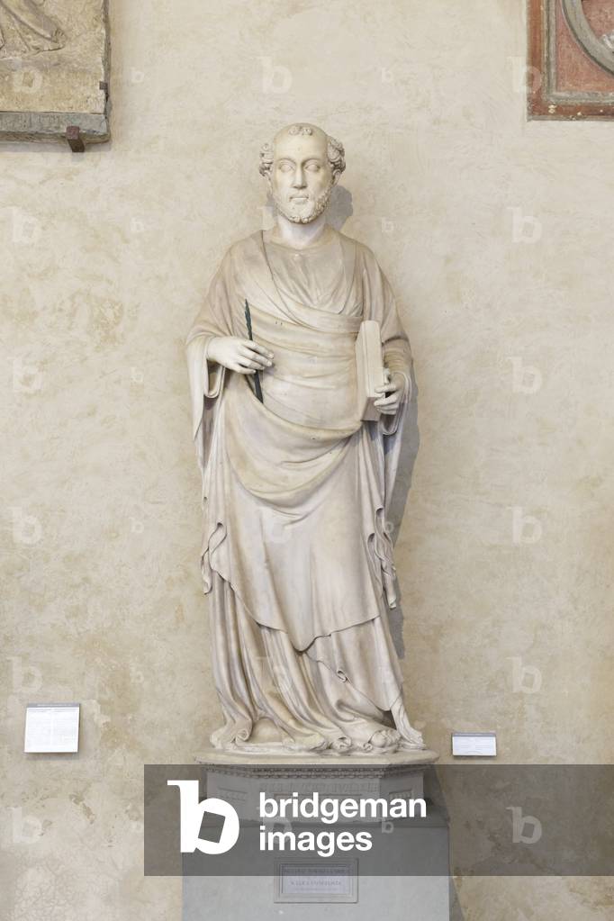 St Luke the evangelist, first half of the 15th century (marble)