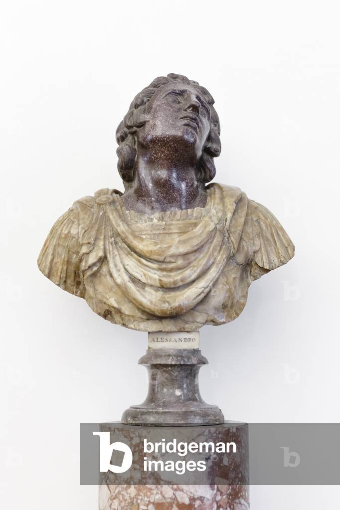 Dying Alexander, 17th century (porphyry and oriental alabaster)