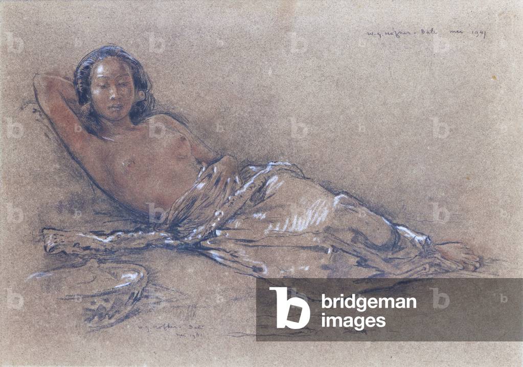 Relaxation, c.1941 (pastel on paper)