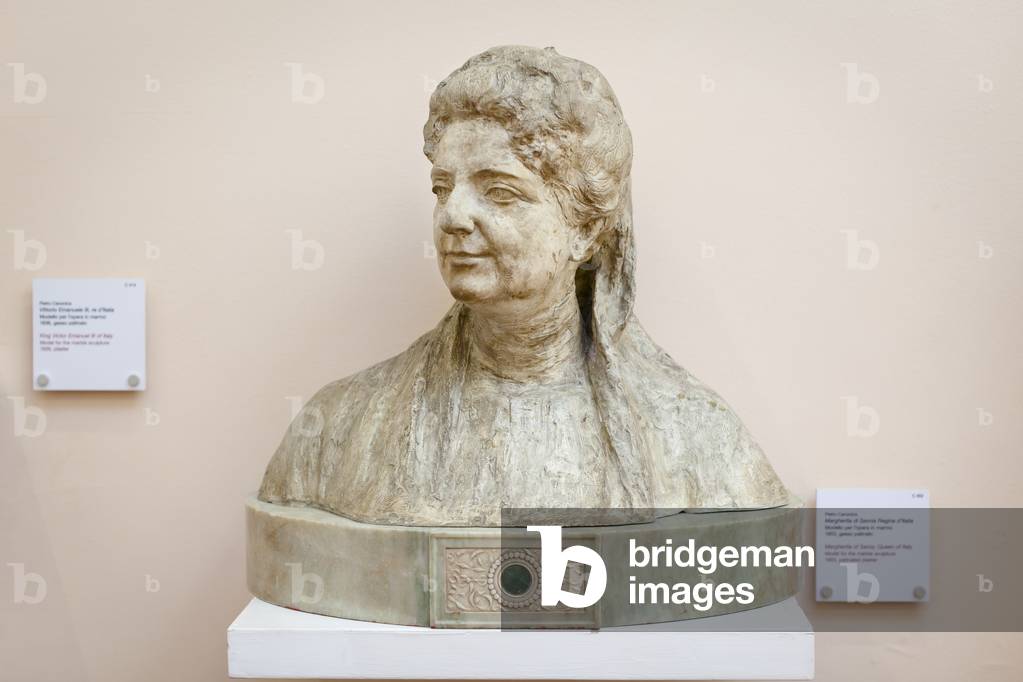 Margherita of Savoy, Queen of Italy c.1901-03 (patinated plaster)