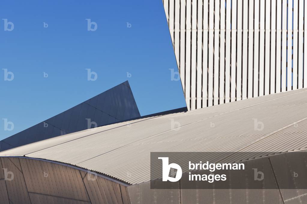 Detail of the Imperial War Museum North building, Manchester (photo)