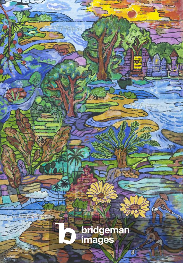 Rhythms of life, 1990, (acrylic on canvas)