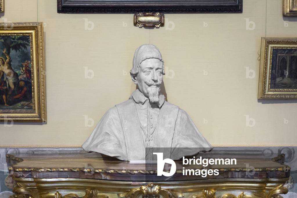 Portrait on Pope Alessandro VII Chigi (marble)