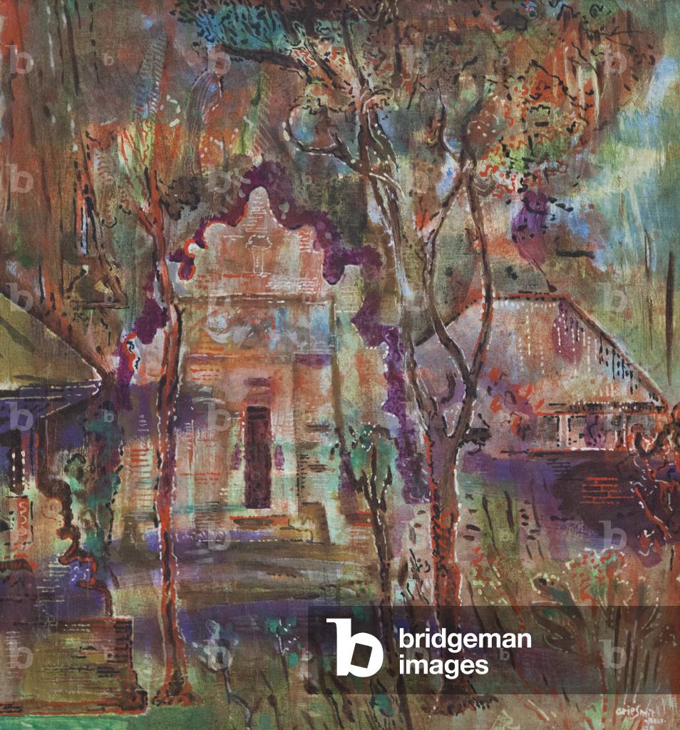 Temple gate, 1979  (oil on canvas)