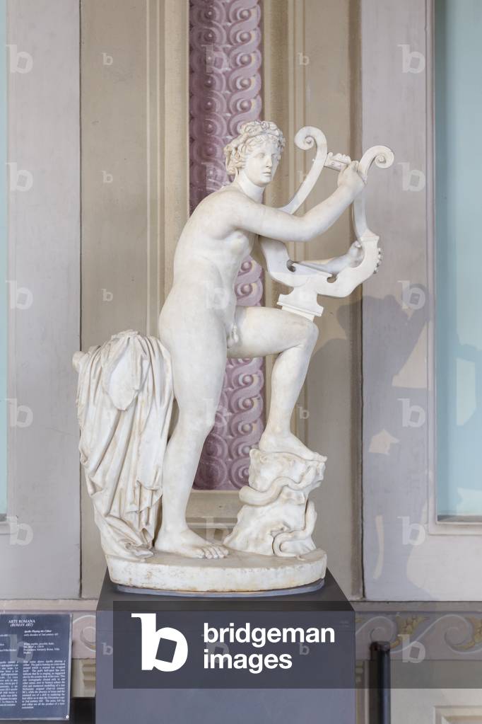 Apollo playing the cithar, early 2nd century AD (marble)