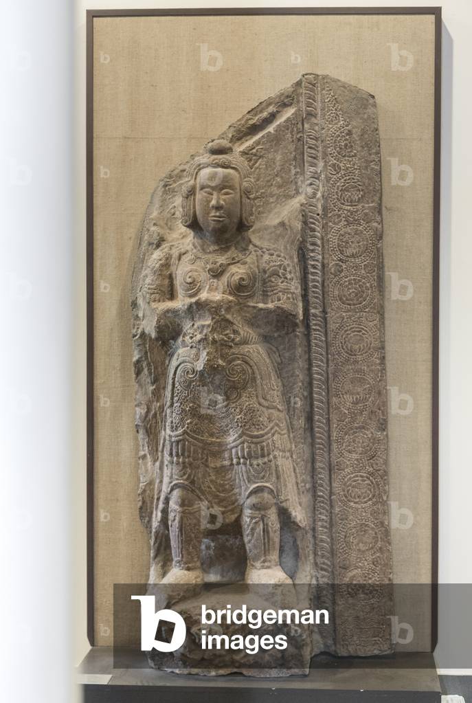 Vajrapani, Long Doi pagoda, Ha Nam province, 1118-21 (stone)