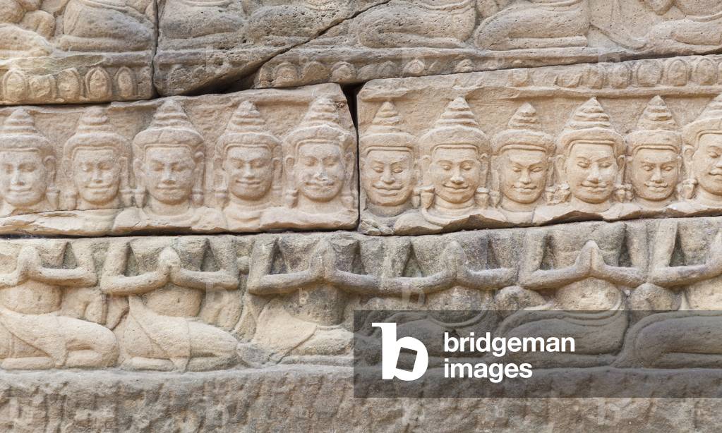 Bas relief at Banteay Chhmar Temple, Cambodia (photo)