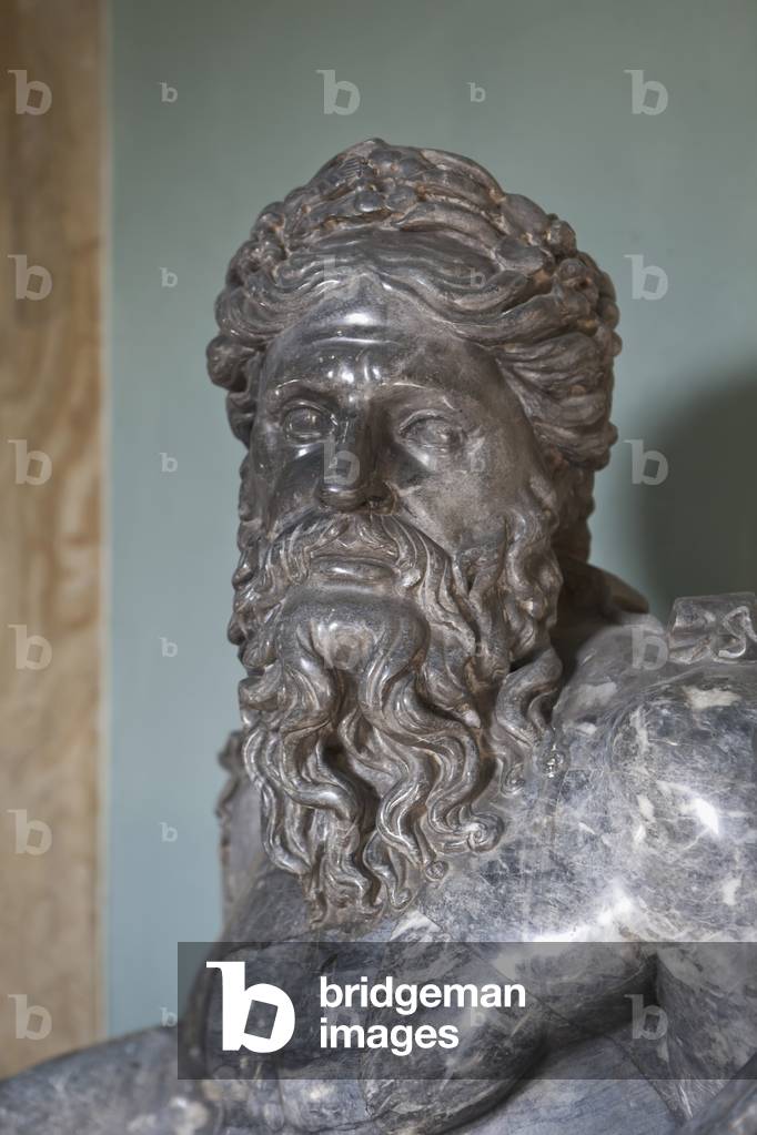 Statue of the Nile (detail) 1st century (grey white marble)