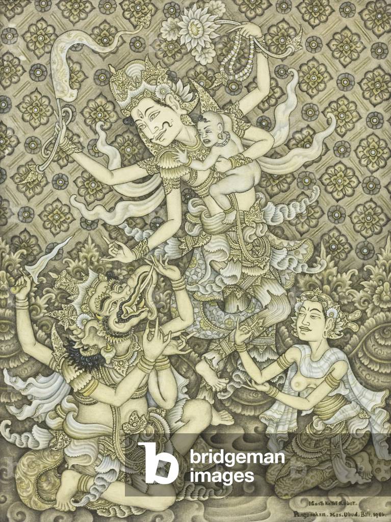 The guardian of infants, c. 1986 (acrylic on canvas)