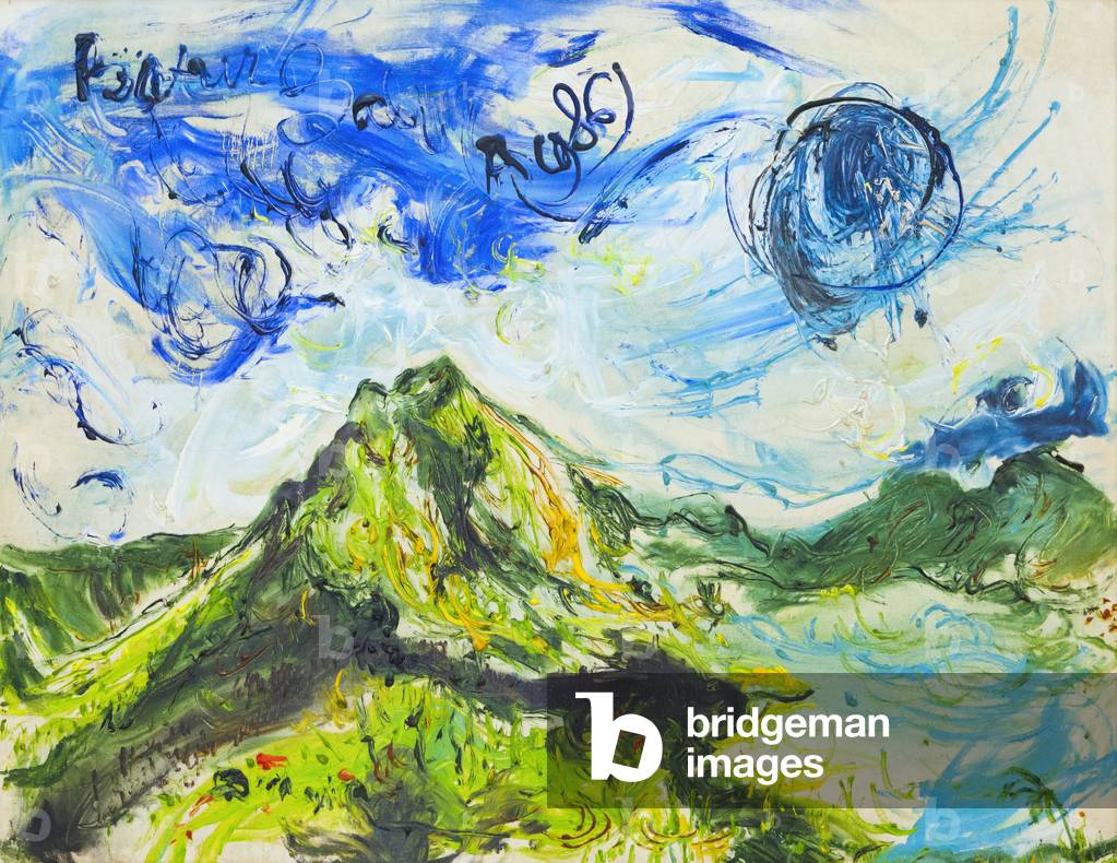 Mount Batur, 1986 (oil on canvas)
