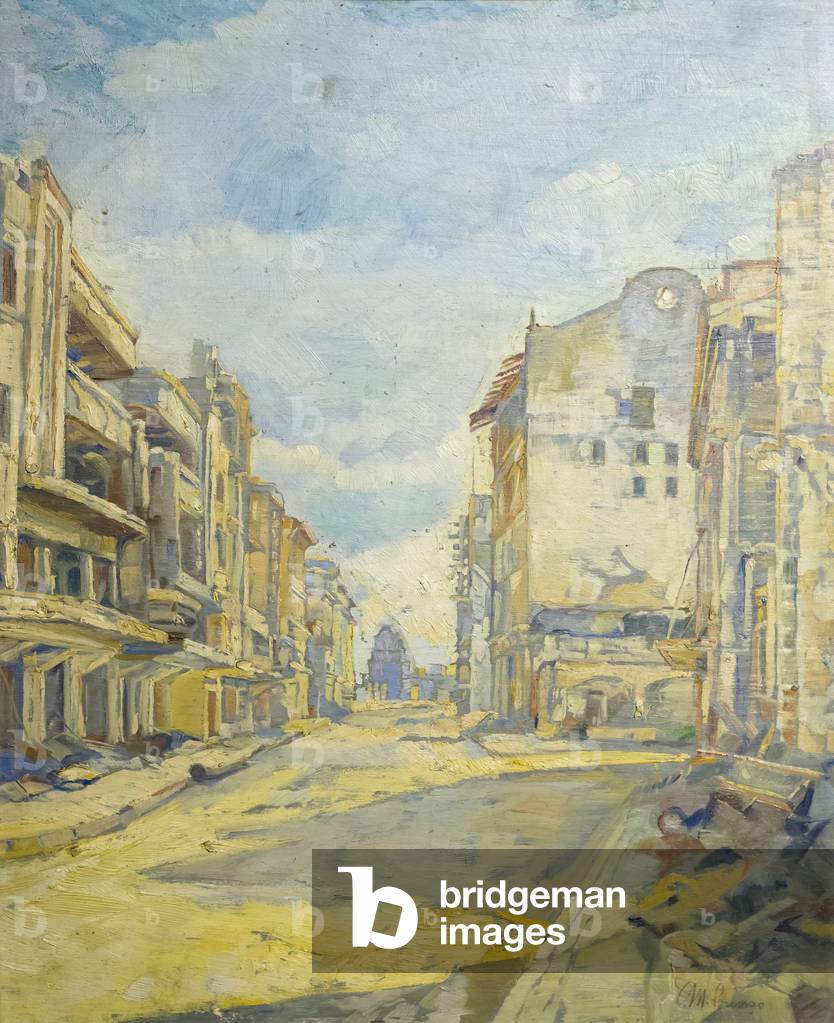 Ruins of Escolta, 1946, (oil on panel)