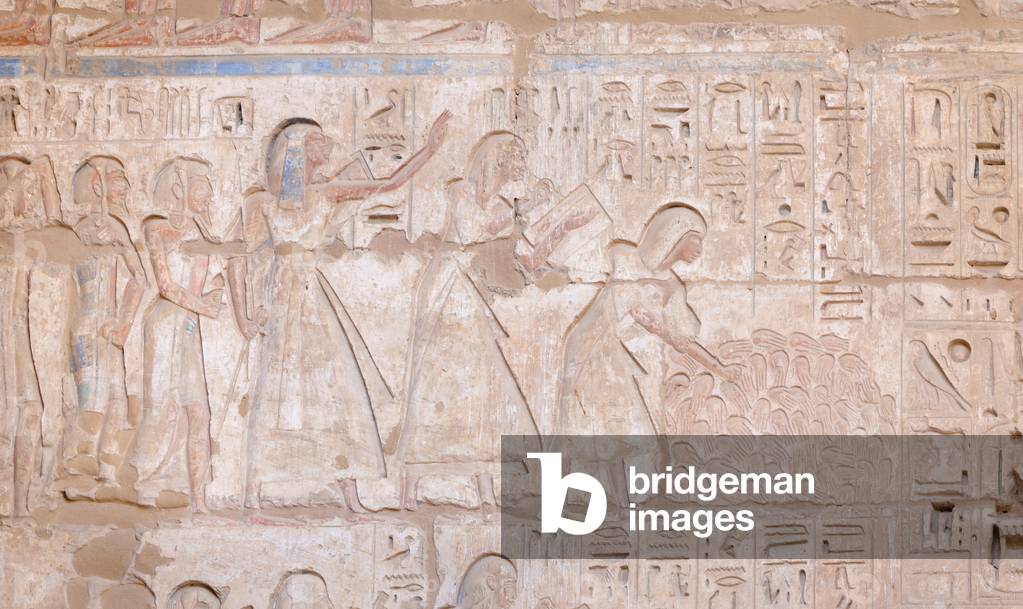 Reliefs on the wall