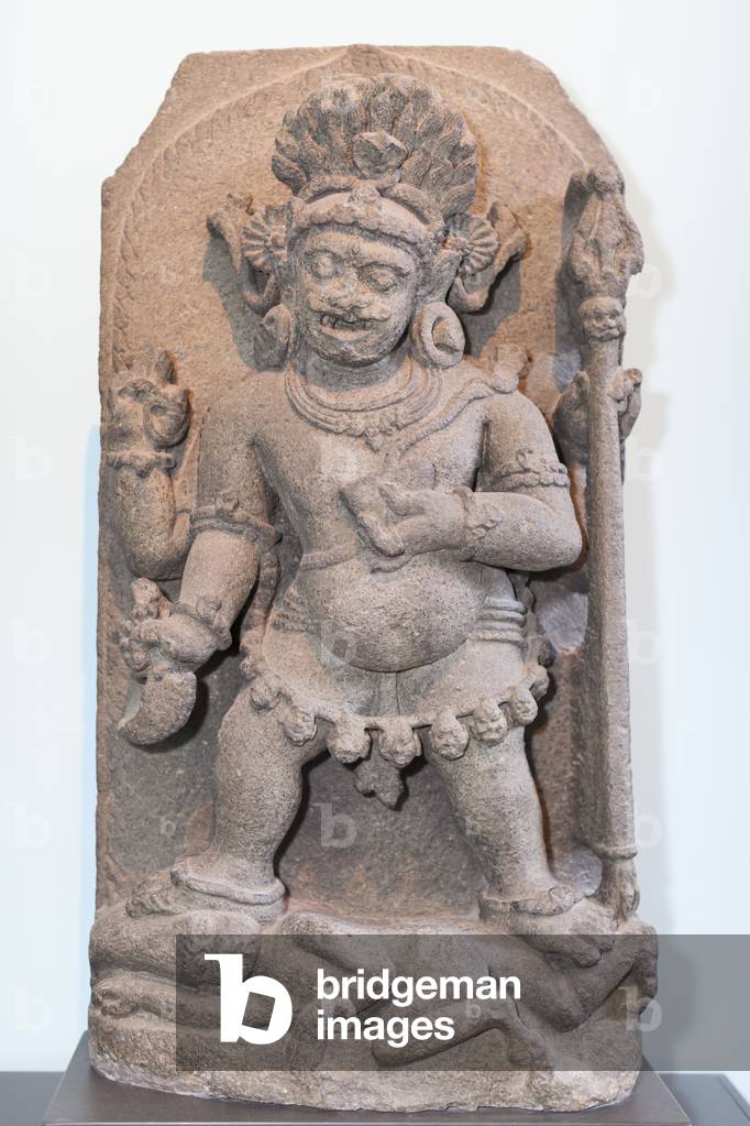 Mahakala,1100-1200, from Orissa,East India, basalt, Victoria & Albert museum, London, England