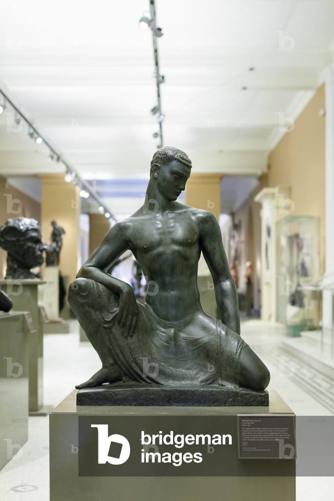 Crouching youth, 1934, (bronze)