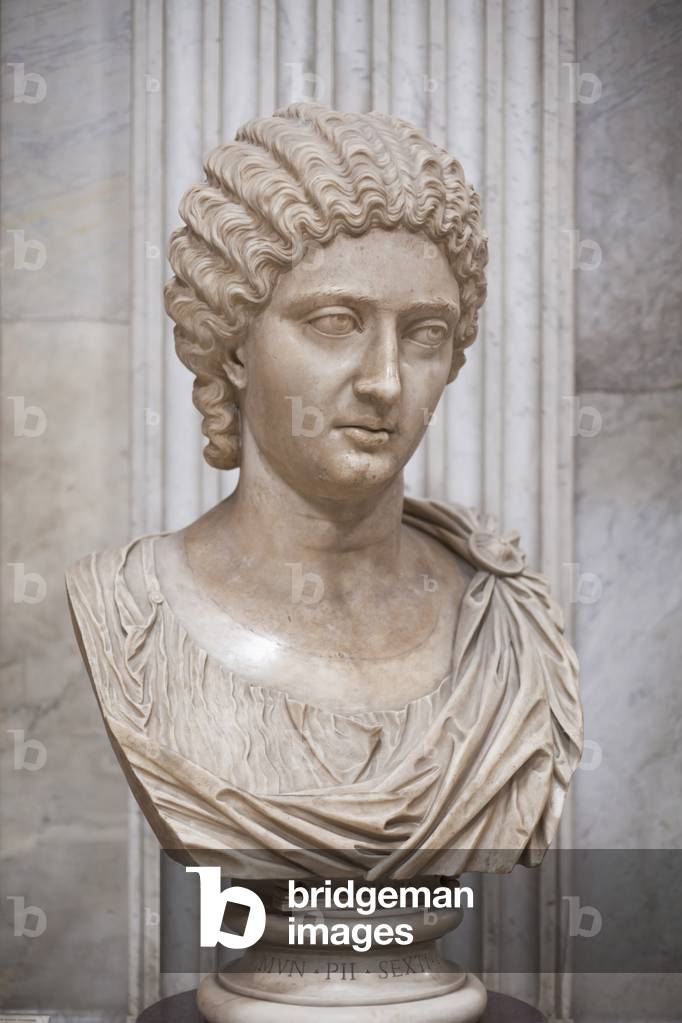 Bust of a princess of the Severian period, 210-230 AD (marble)