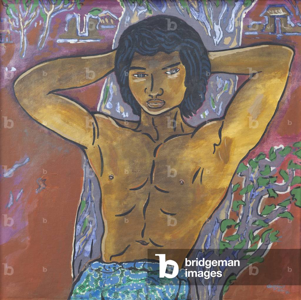 Balinese youth, 1980 (oil on canvas)