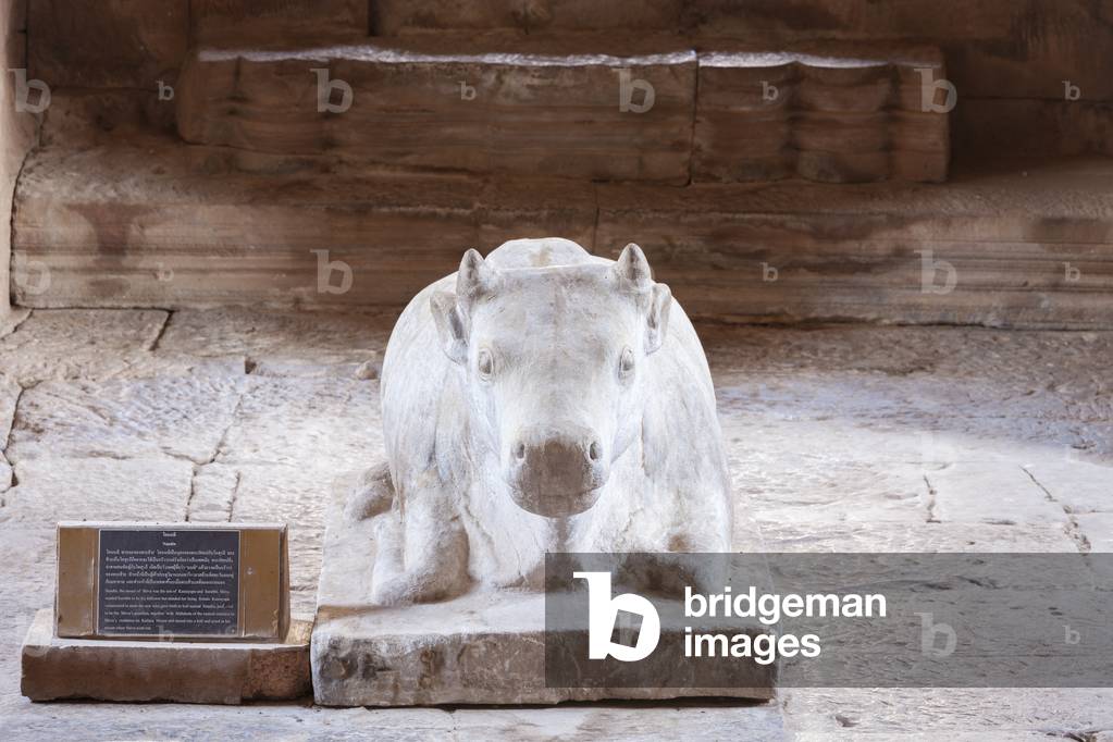 Nandi bull statue at Prasat Hin Phanom Rung temple, Phanom Rung historical park, Buriram province, Thailand