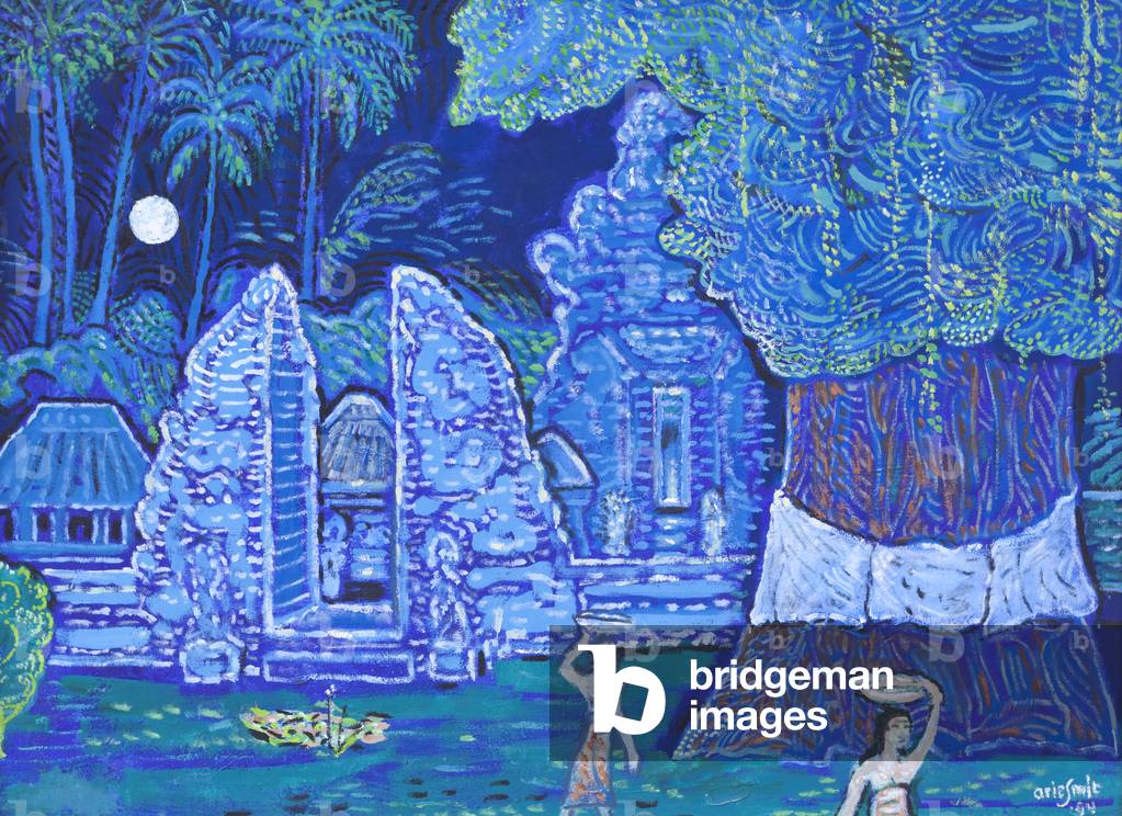 Full moon ceremony 1994 (oil on canvas)