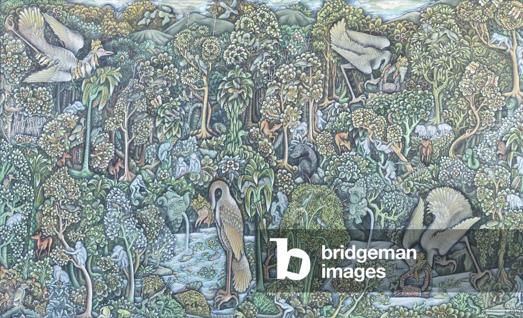 Pedanda Baka, c. 1970 (watercolour on canvas)