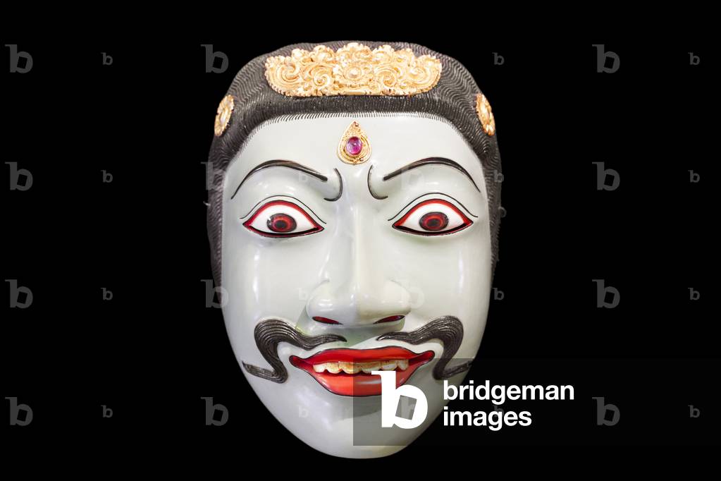 Mask representing Rama, the main character of the Ramayana epic, from Bali