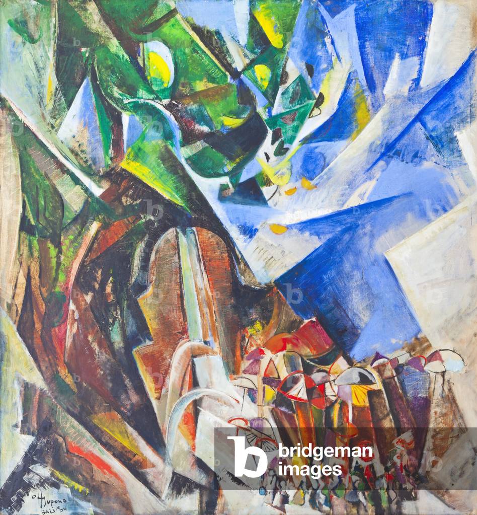 Temple ceremony, 1964 (oil on canvas)