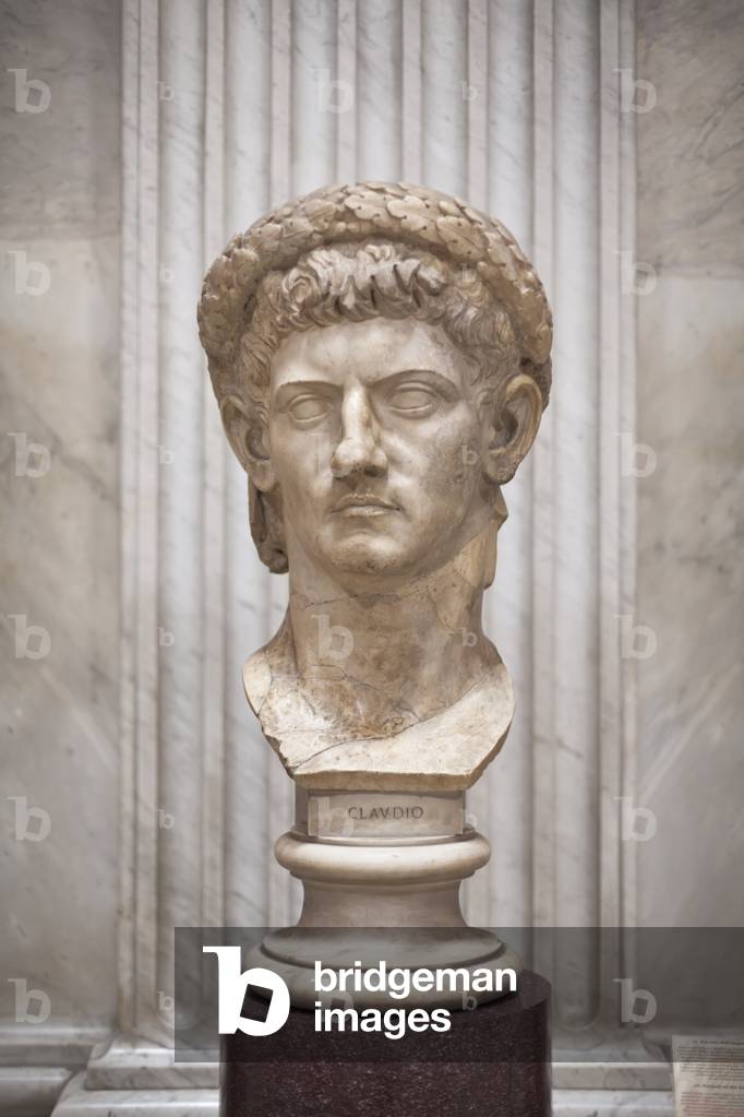 Emperor Claudius (10 BC-54 AD), 1st century AD (marble bust)