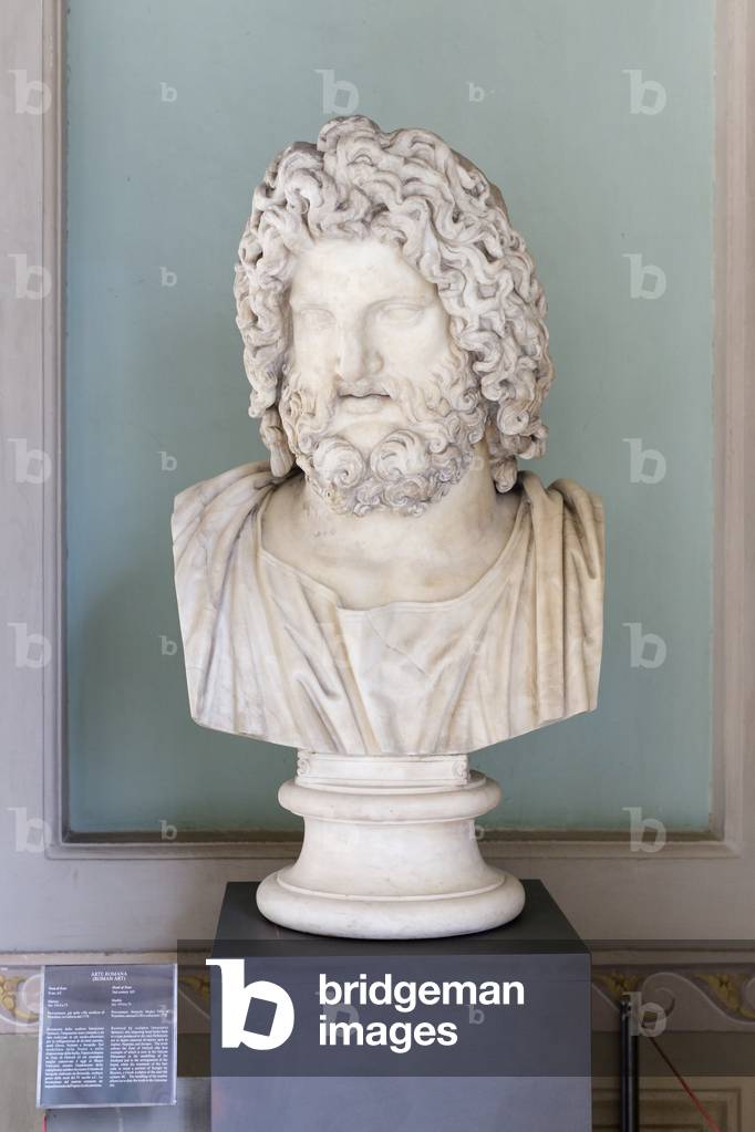 Head of Zeus, 2nd century AD (marble)
